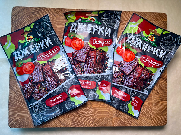 Джерки из индейки "Баффало" 45 гр. в Архангельске