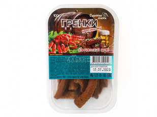 Багет пшеничный грибы и сметана: Сурские гренки Камчатский краб (100 гр)