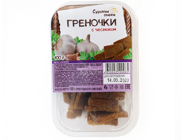 Сурские гренки с Чесноком (100 гр) в Архангельске