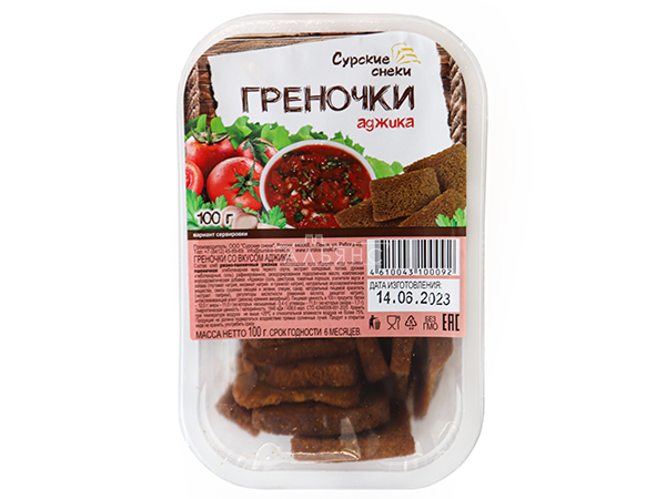 Сурские гренки с Аджикой (100 гр) в Архангельске