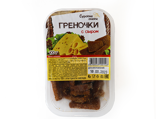 Сурские гренки со вкусом Сыра (100 гр) в Архангельске