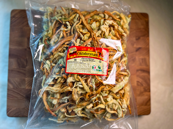 Нитка ЖАРЕНАЯ "Васаби" Oktobersnack 1 кг (сырный продукт) в Архангельске
