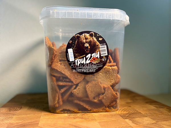 Ведро Ржаные гренки со вкусом Крылышки Барбекю (1 кг) в Архангельске