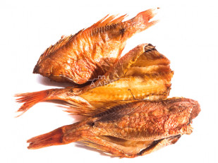 Арахис в глазури со вкусом лосося: Окунь морской холодного копчения